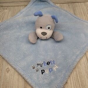 Blanket Buddy Blue Dog My Best Pup Infant Toddler Lovey Stuffed Animal Baby Gear